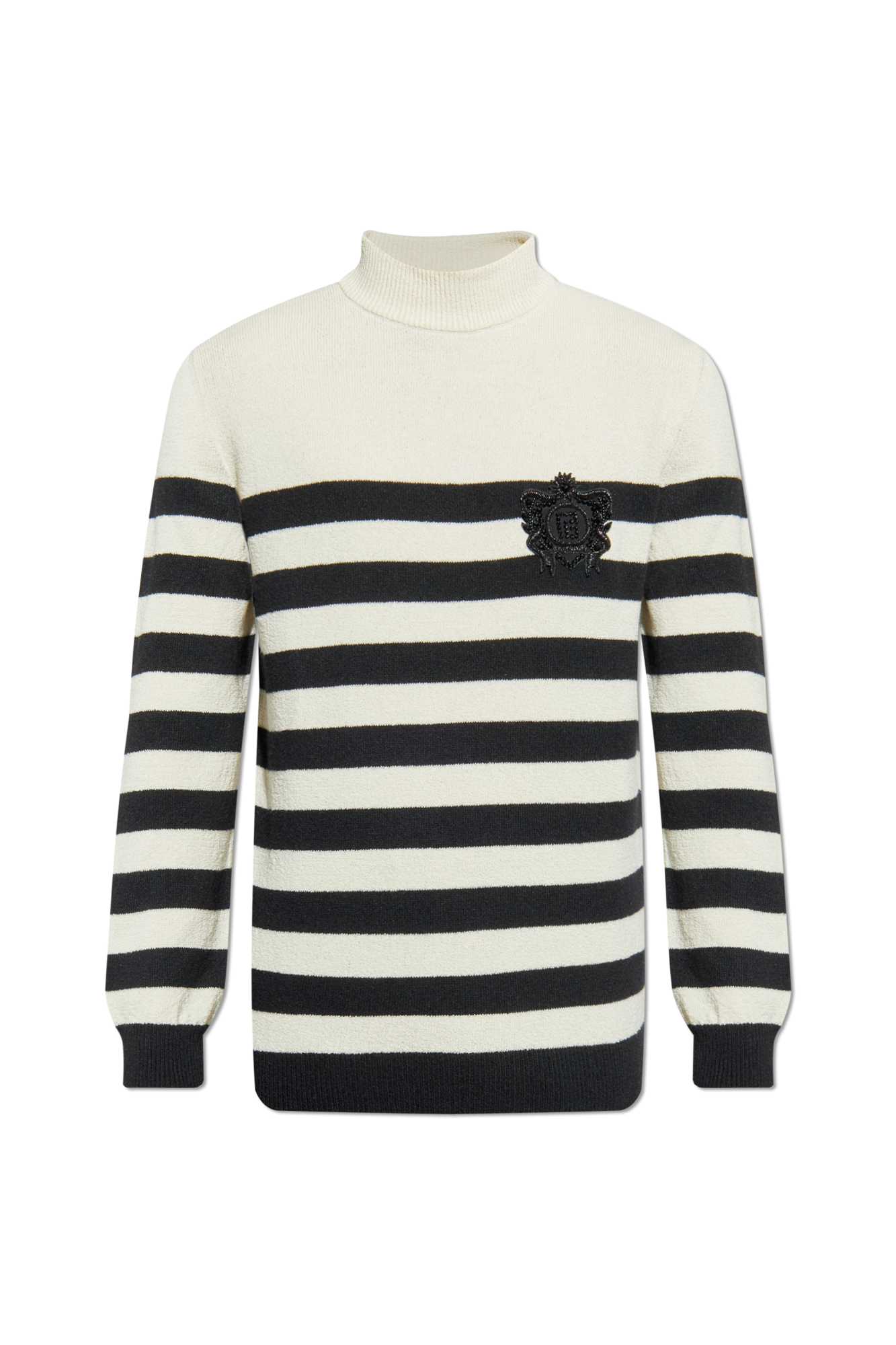 Cream Sweater with appliqué Balmain - Vitkac AS
